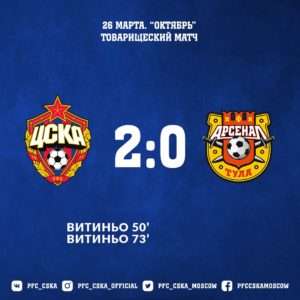 ПФК ЦСКА -Арсенал - 2:0