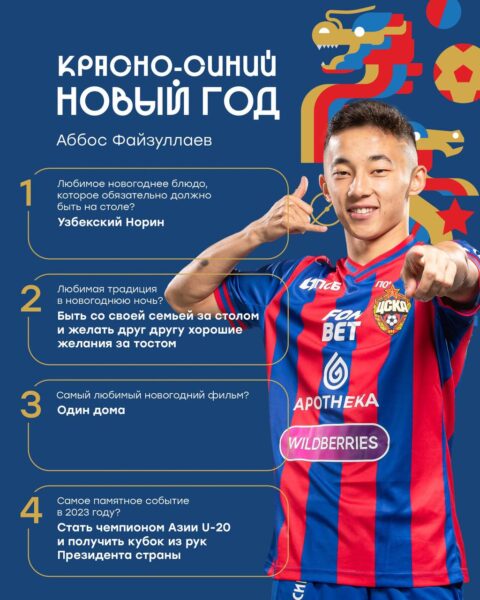 Красно-синий Новый год Аббоса Файзуллаев