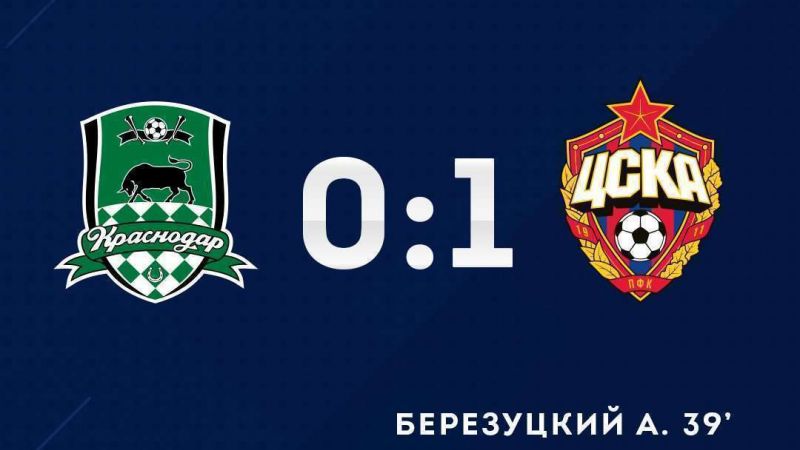 краснодар-ПФК ЦСКА - 1:0